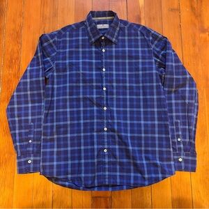 Canali Blue Checkered Shirt